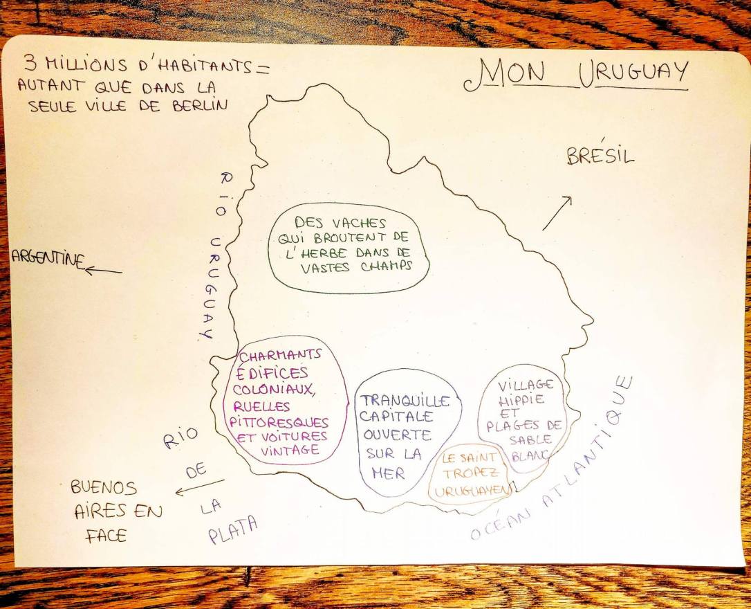 Carte de l'Uruguay