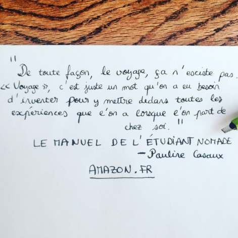 Le manuel de l'étudiant nomade