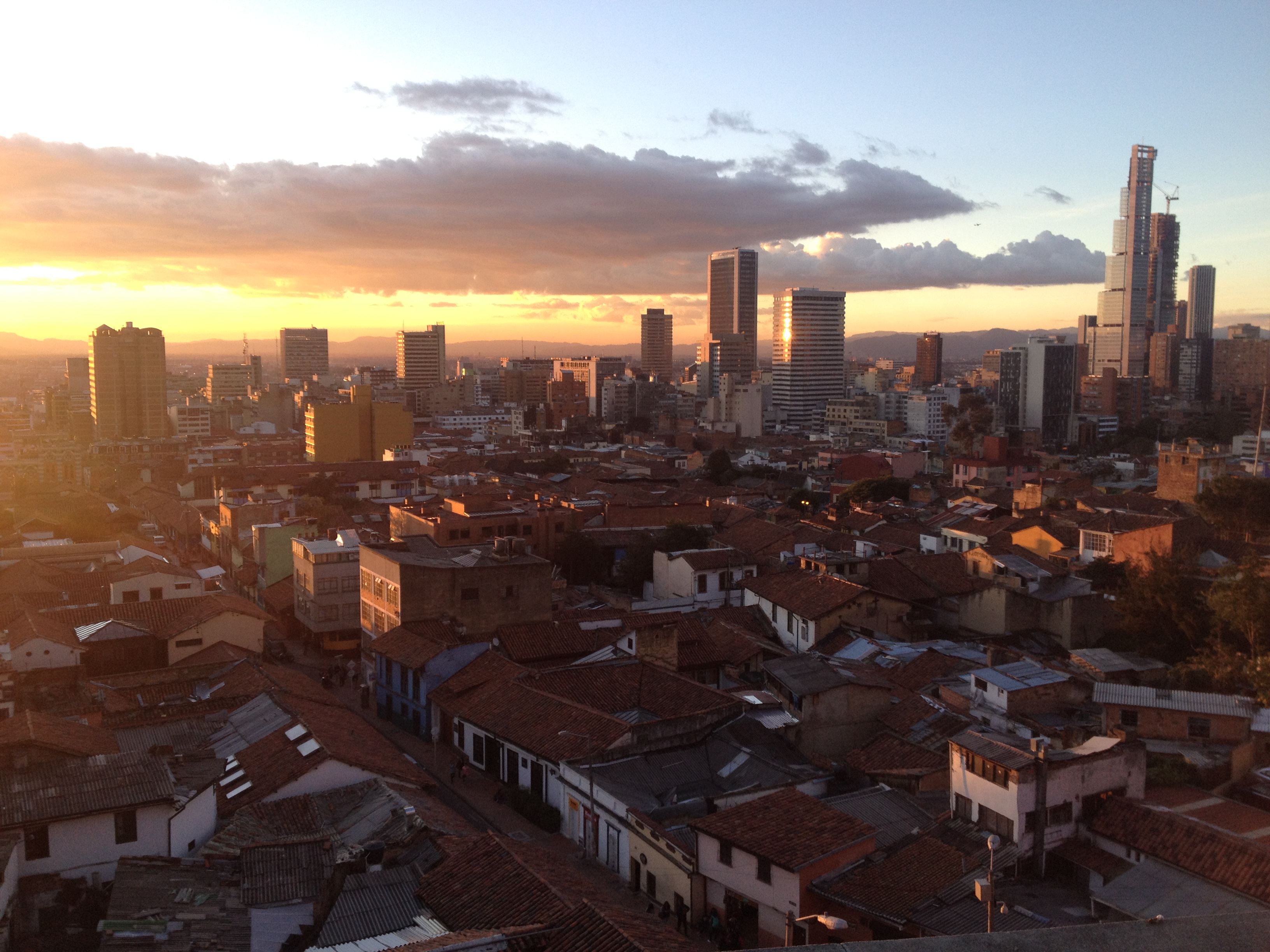 Les toits de la Candelaria, Bogota, Colombie